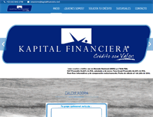 Tablet Screenshot of kapitalfinanciera.com